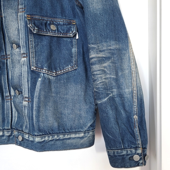 HAVEN Men Denim Washed Blue Vintage Jacket - Picture 6 of 15